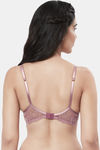 Amante Padded Non Wired Full Coverage Lace Bra Bra - Messa Rose — thumbnail 3